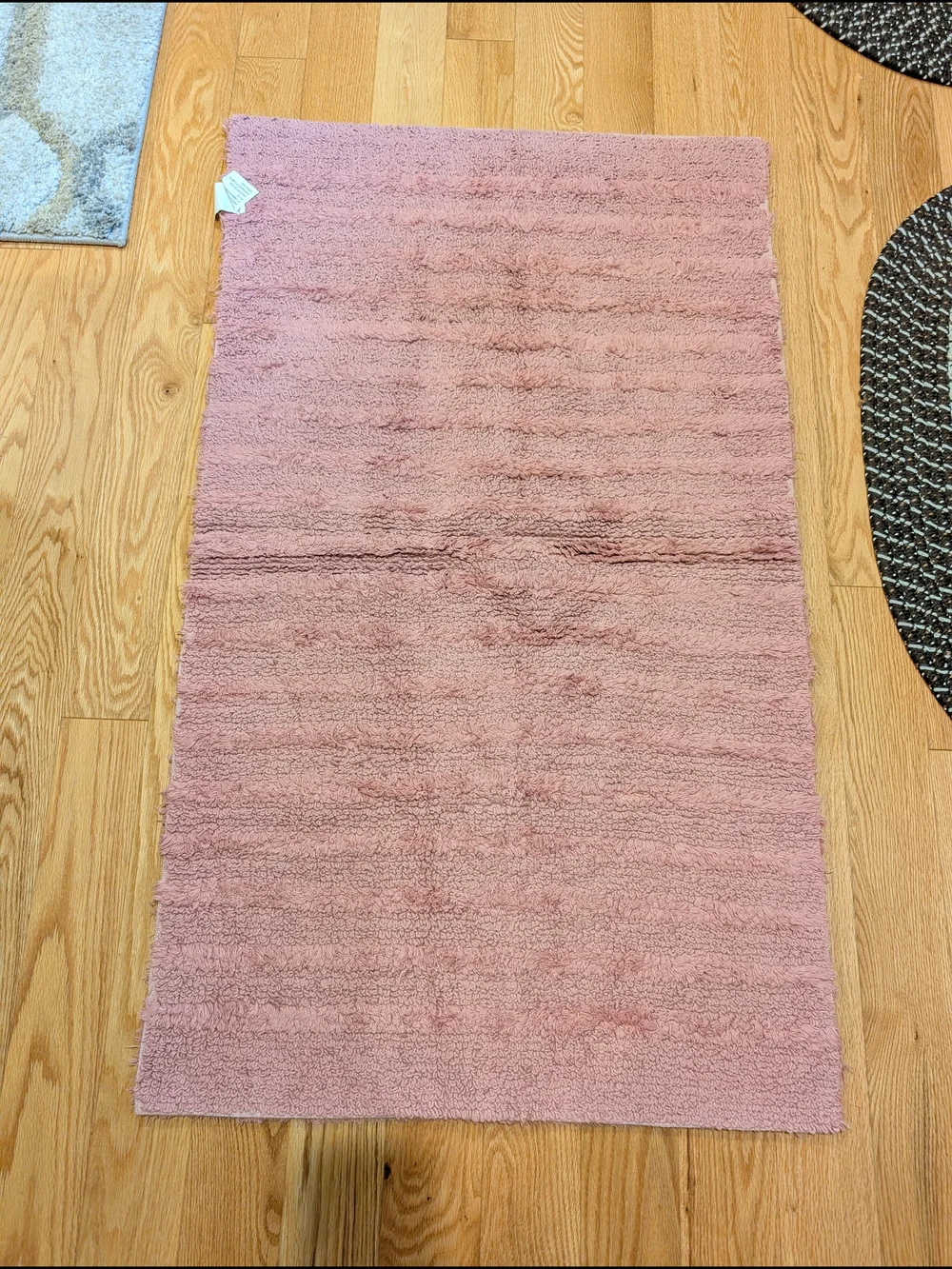 Plush Pink Home Bathroom Rug